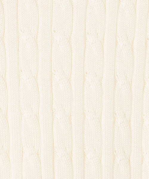 MACPHEE（マカフィー）の「ギザケーブル ハーフスリーブプルオーバー（ニット/セーター・レディース・ブラック系その他/パープル/ネイビー/イエロー/レッド/ホワイト・S）」の15枚目の写真