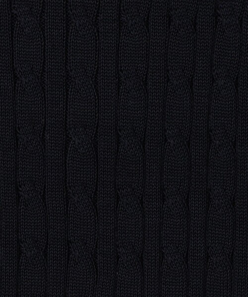 MACPHEE（マカフィー）の「ギザケーブル ハーフスリーブプルオーバー（ニット/セーター・レディース・ブラック系その他/パープル/ネイビー/イエロー/レッド/ホワイト・S）」の19枚目の写真