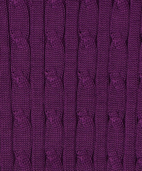 MACPHEE（マカフィー）の「ギザケーブル ハーフスリーブプルオーバー（ニット/セーター・レディース・ブラック系その他/パープル/ネイビー/イエロー/レッド/ホワイト・S）」の21枚目の写真