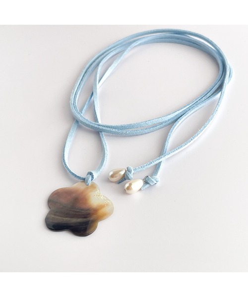 tone(トーン)の「【mamo】フラワーシェルチョーカー(MA)(チョーカー・レディース・ブルー・FREE)」の9枚目の写真