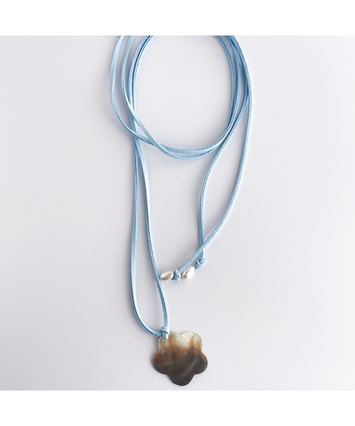 tone(トーン)の「【mamo】フラワーシェルチョーカー(MA)(チョーカー・レディース・ブルー・FREE)」の10枚目の写真