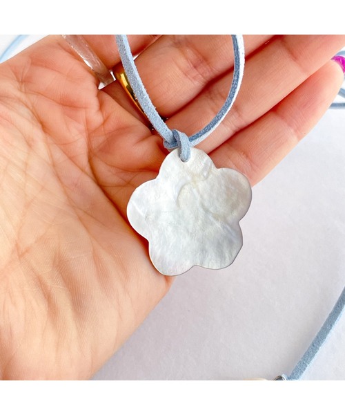 tone(トーン)の「【mamo】フラワーシェルチョーカー(MA)(チョーカー・レディース・ブルー・FREE)」の12枚目の写真