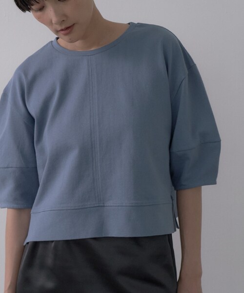 GALLEST(ギャレスト)の「フォルムスリーブカットソー(Tシャツ/カットソー・レディース・ライトブルー/ブラック/アイボリー・38)」の3枚目の写真