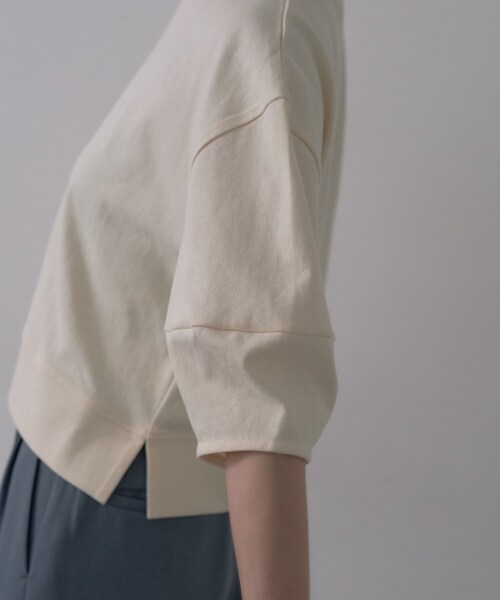 GALLEST(ギャレスト)の「フォルムスリーブカットソー(Tシャツ/カットソー・レディース・ライトブルー/ブラック/アイボリー・38)」の10枚目の写真