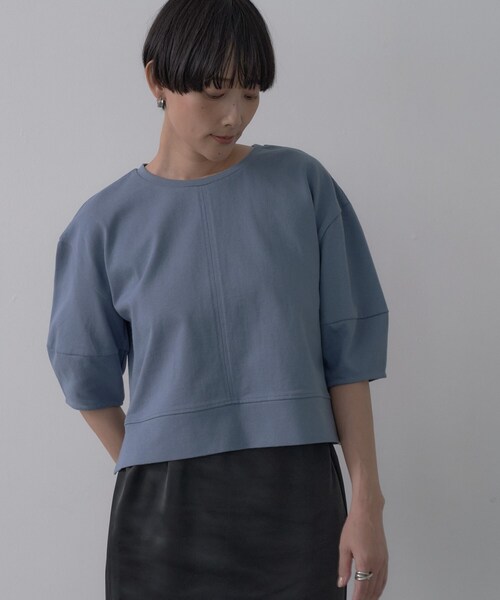 GALLEST(ギャレスト)の「フォルムスリーブカットソー(Tシャツ/カットソー・レディース・ライトブルー/ブラック/アイボリー・38)」の15枚目の写真