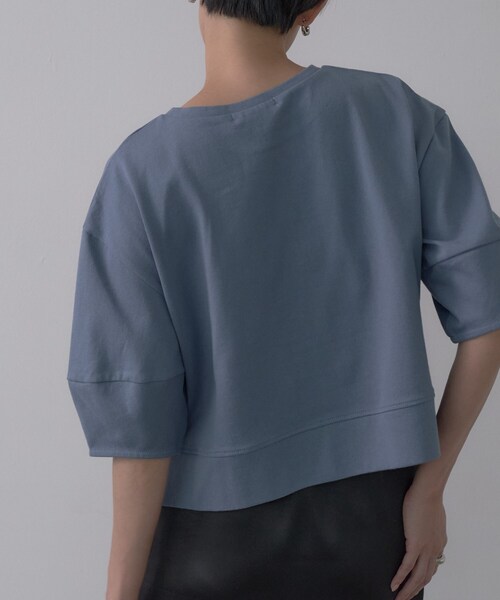 GALLEST(ギャレスト)の「フォルムスリーブカットソー(Tシャツ/カットソー・レディース・ライトブルー/ブラック/アイボリー・38)」の17枚目の写真