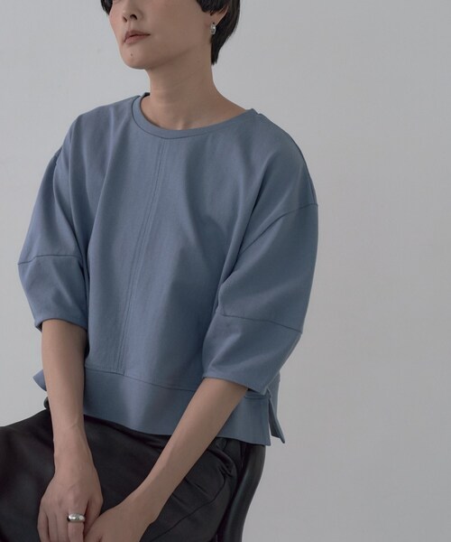 GALLEST(ギャレスト)の「フォルムスリーブカットソー(Tシャツ/カットソー・レディース・ライトブルー/ブラック/アイボリー・38)」の18枚目の写真