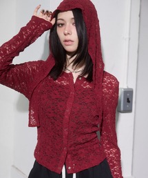 ENVYM | フロント釦レーストップス(Tシャツ/カットソー)