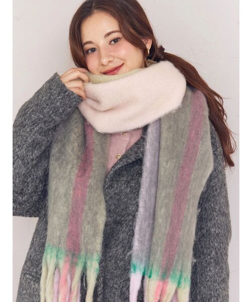 CALNAMUR（カルナムール）の「チェック柄大判マフラー（マフラー・レディース・その他/その他1/その他2・FREE）」の3枚目の写真