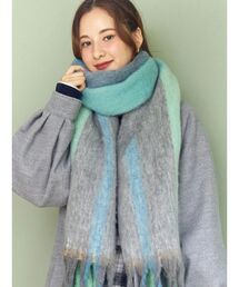 CALNAMUR | チェック柄大判マフラー(マフラー)