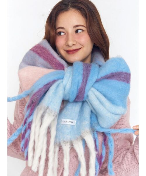 CALNAMUR（カルナムール）の「チェック柄大判マフラー（マフラー・レディース・その他/その他1/その他2・FREE）」の13枚目の写真