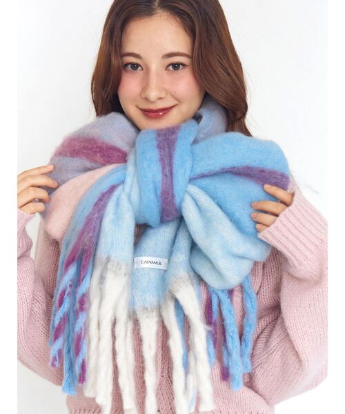 CALNAMUR（カルナムール）の「チェック柄大判マフラー（マフラー・レディース・その他/その他1/その他2・FREE）」の15枚目の写真