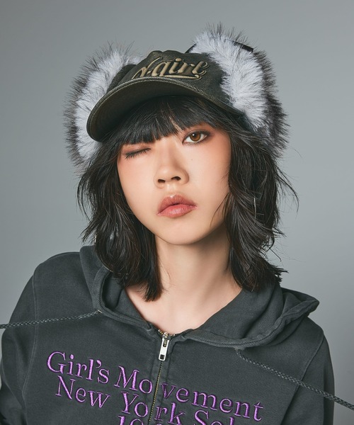 EMBOSSED LOGO PATCH EARFLAP CAP（キャップ）｜X-girl（エックス