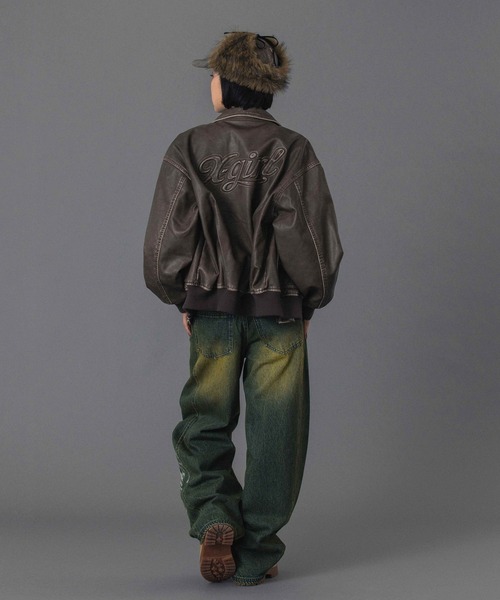 X-girl（エックスガール）の「EMBOSSED LOGO PATCH EARFLAP CAP（キャップ・レディース・ブラック/ブラウン・ONE SIZE）」の10枚目の写真