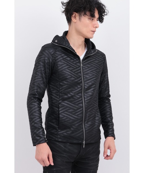 TORNADO MART(トルネードマート)の「ブライトフクレダイヤJQフルジップパーカ(パーカー・メンズ・ブラック/ボルドー・MEDIUM/LARGE/LL/XXL)」の6枚目の写真