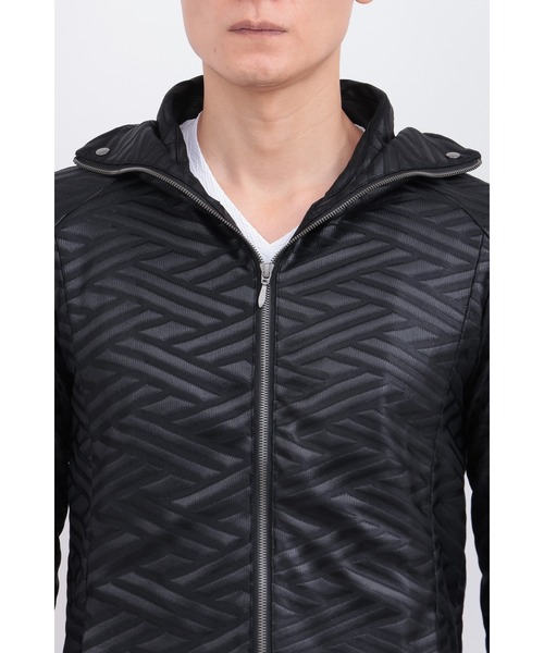 TORNADO MART(トルネードマート)の「ブライトフクレダイヤJQフルジップパーカ(パーカー・メンズ・ブラック/ボルドー・MEDIUM/LARGE/LL/XXL)」の10枚目の写真