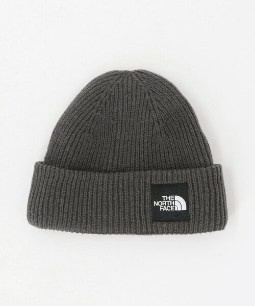 THE NORTH FACE（ザノースフェイス）の「＜THE NORTH FACE＞ショート リブ ビーニー ニット帽（ニットキャップ/ビーニー・メンズ・ブラック/ダークグレー・FREE）」の4枚目の写真