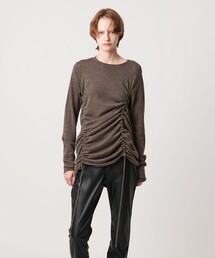 <AEWEN MATOPH>シャーリング 2WAYニットワンピース