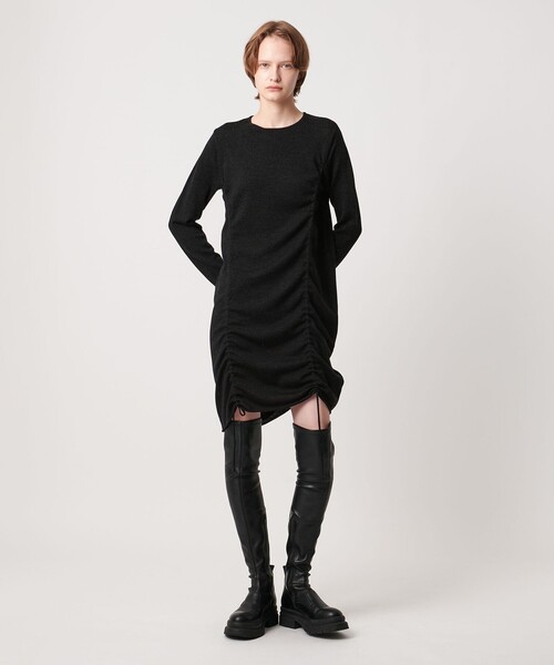 AEWEN MATOPH（イウエン マトフ）の「＜AEWEN MATOPH＞シャーリング ２WAYニットワンピース（ワンピース・レディース・ダークグレー/ダークブラウン・FREE）」の10枚目の写真