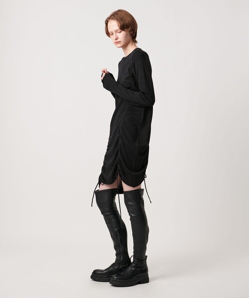 AEWEN MATOPH（イウエン マトフ）の「＜AEWEN MATOPH＞シャーリング ２WAYニットワンピース（ワンピース・レディース・ダークグレー/ダークブラウン・FREE）」の11枚目の写真