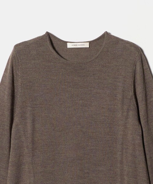 AEWEN MATOPH（イウエン マトフ）の「＜AEWEN MATOPH＞シャーリング ２WAYニットワンピース（ワンピース・レディース・ダークグレー/ダークブラウン・FREE）」の20枚目の写真