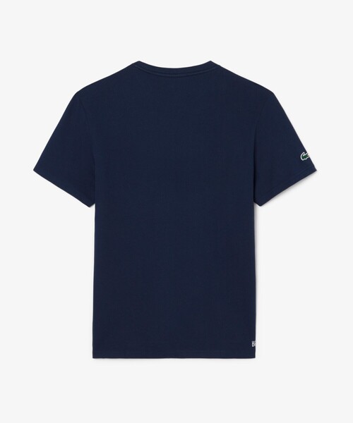 LACOSTE(ラコステ)の「『ダニール・メドベージェフ』ラケットレイヤードグラフィックプリントTシャツ(Tシャツ/カットソー・メンズ・オフホワイト/ネイビー・3/4/5)」の6枚目の写真