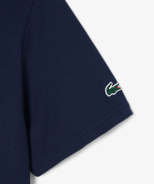 LACOSTE(ラコステ)の「『ダニール・メドベージェフ』ラケットレイヤードグラフィックプリントTシャツ(Tシャツ/カットソー・メンズ・オフホワイト/ネイビー・3/4/5)」の8枚目の写真