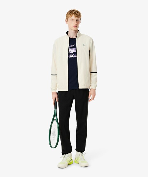 LACOSTE(ラコステ)の「『ダニール・メドベージェフ』ラケットレイヤードグラフィックプリントTシャツ(Tシャツ/カットソー・メンズ・オフホワイト/ネイビー・3/4/5)」の11枚目の写真