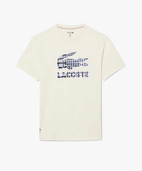 LACOSTE(ラコステ)の「『ダニール・メドベージェフ』ラケットレイヤードグラフィックプリントTシャツ(Tシャツ/カットソー・メンズ・オフホワイト/ネイビー・3/4/5)」の14枚目の写真