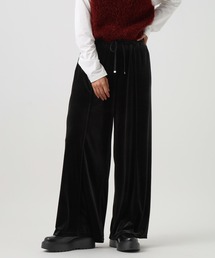 BAYFLOW | [柔らかな穿き心地]ベロアワイドパンツ(その他パンツ)