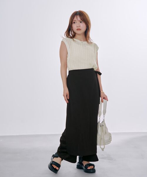COHINA(コヒナ)の「スムージーラップパンツ 【低身長・小柄女性】(その他パンツ・レディース・ブラウン/ブラック・SHORT/REGULAR)」の20枚目の写真