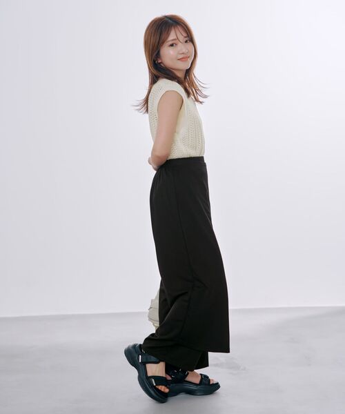 COHINA(コヒナ)の「スムージーラップパンツ 【低身長・小柄女性】(その他パンツ・レディース・ブラウン/ブラック・SHORT/REGULAR)」の19枚目の写真