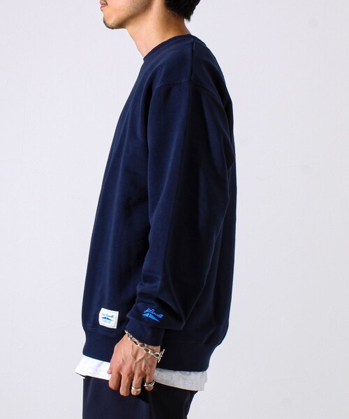 JACK PURCELL（ジャックパーセル）の「【JACKPURCELL/ジャックパーセル】コーマ裏毛 クルーネックプルオーバー（スウェット・メンズ・ブラック/ライトグレー/ネイビー・S/M/L）」の6枚目の写真