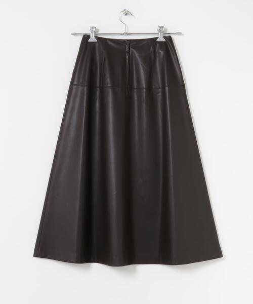 URBAN RESEARCH ROSSO WOMEN（アーバンリサーチ　ロッソ）の「バックジップフレアスカート（スカート・レディース・ダークブラウン/モカ/ライトグレー・36/38）」の9枚目の写真