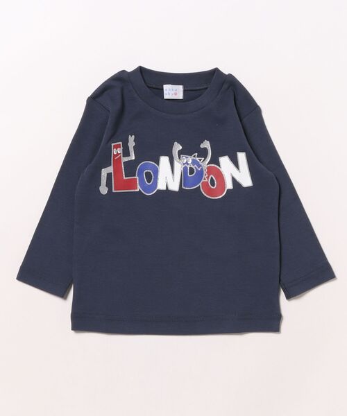 HAKKA BABY（ハッカベビー）の「[ベビー]ウォームフライス長袖Tシャツ（Tシャツ/カットソー・キッズ・チャコール/グリーン・90cm/80ｃｍ）」の2枚目の写真