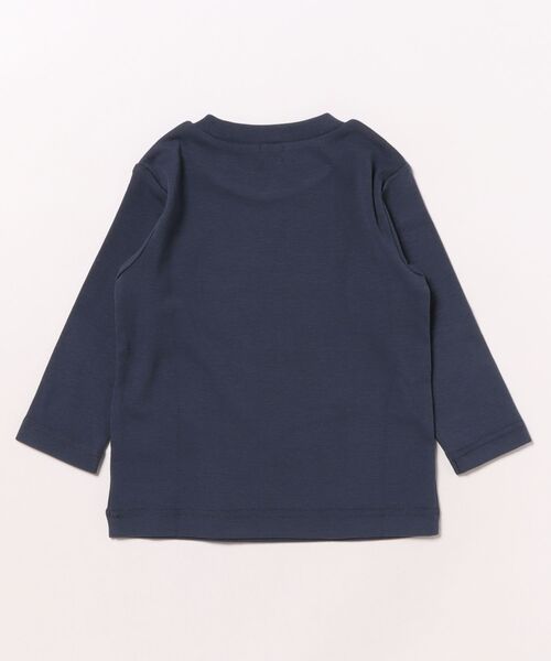 HAKKA BABY（ハッカベビー）の「[ベビー]ウォームフライス長袖Tシャツ（Tシャツ/カットソー・キッズ・チャコール/グリーン・90cm/80ｃｍ）」の3枚目の写真