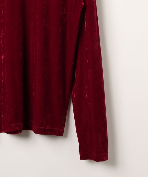 PAGEBOY（ページボーイ）の「ベロア2WAYトップス(長袖) 【前後２WAY使用】（Tシャツ/カットソー・レディース・オフホワイト/ブラック/レッド/ネイビー/マスタード・FREE）」の19枚目の写真