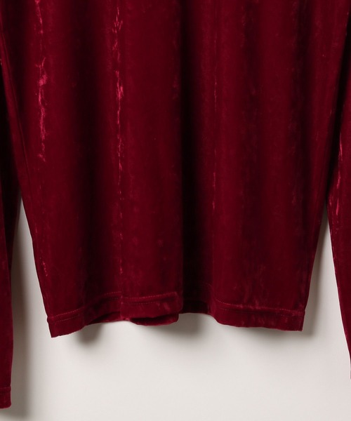 PAGEBOY（ページボーイ）の「ベロア2WAYトップス(長袖) 【前後２WAY使用】（Tシャツ/カットソー・レディース・オフホワイト/ブラック/レッド/ネイビー/マスタード・FREE）」の20枚目の写真