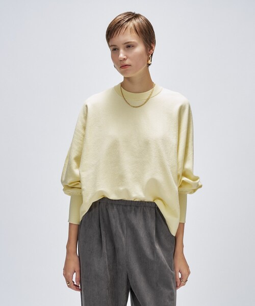 cloenc（クロエンス）の「【手洗い可】ドルマンニットプルオーバー（ニット/セーター・レディース・グレー/ブラック/ピンク/ダークブラウン/ライトイエロー系/ホワイト・00/02）」の5枚目の写真