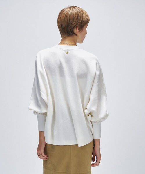 cloenc（クロエンス）の「【手洗い可】ドルマンニットプルオーバー（ニット/セーター・レディース・グレー/ブラック/ピンク/ダークブラウン/ライトイエロー系/ホワイト・00/02）」の10枚目の写真