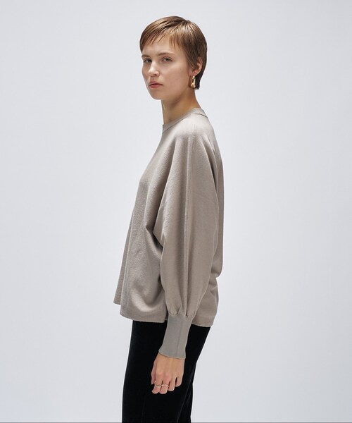 cloenc（クロエンス）の「【手洗い可】ドルマンニットプルオーバー（ニット/セーター・レディース・グレー/ブラック/ピンク/ダークブラウン/ライトイエロー系/ホワイト・00/02）」の14枚目の写真
