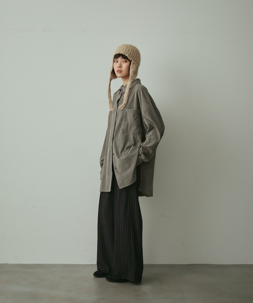 full/fill.(フルフィル)の「corduroy over shirt / コーデュロイオーバーシャツ(シャツ/ブラウス・レディース・アイボリー/グレー・FREE)」の9枚目の写真