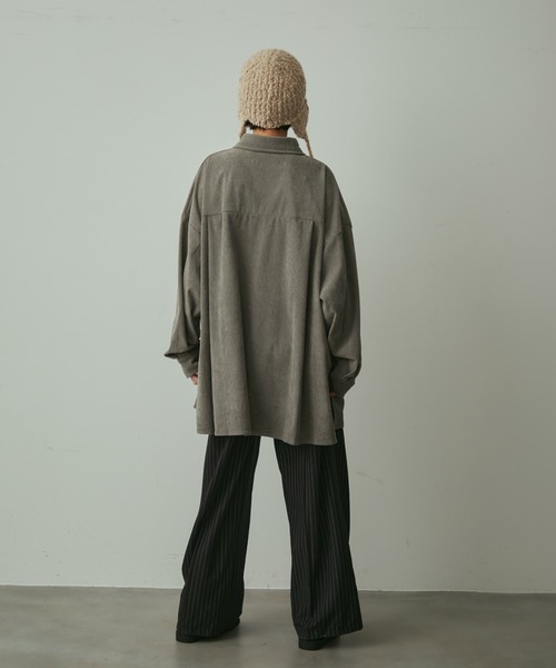 full/fill.(フルフィル)の「corduroy over shirt / コーデュロイオーバーシャツ(シャツ/ブラウス・レディース・アイボリー/グレー・FREE)」の11枚目の写真