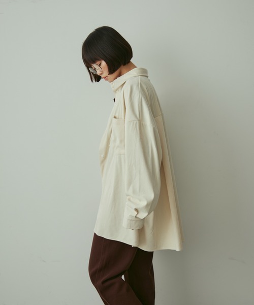 full/fill.(フルフィル)の「corduroy over shirt / コーデュロイオーバーシャツ(シャツ/ブラウス・レディース・アイボリー/グレー・FREE)」の16枚目の写真