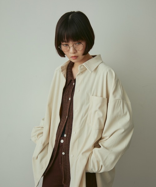 full/fill.(フルフィル)の「corduroy over shirt / コーデュロイオーバーシャツ(シャツ/ブラウス・レディース・アイボリー/グレー・FREE)」の21枚目の写真
