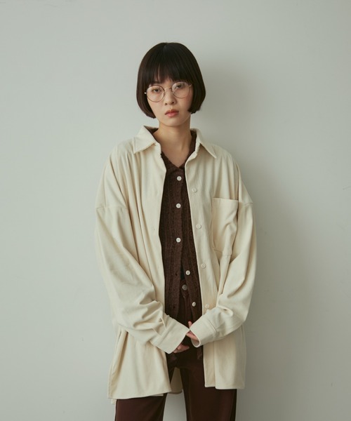 full/fill.(フルフィル)の「corduroy over shirt / コーデュロイオーバーシャツ(シャツ/ブラウス・レディース・アイボリー/グレー・FREE)」の19枚目の写真