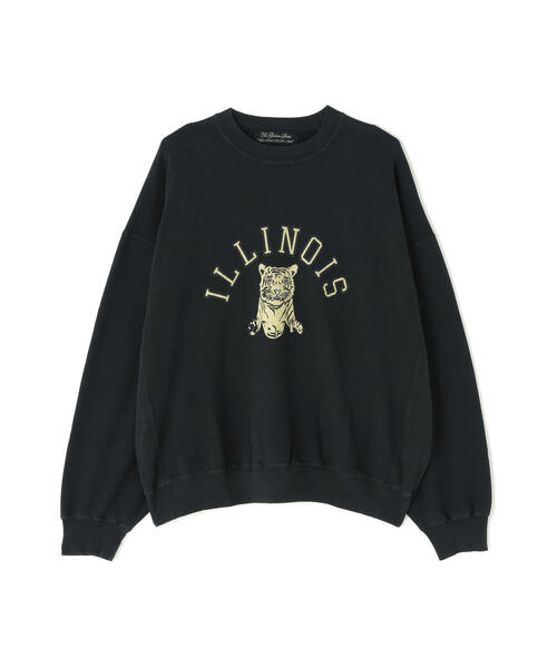 REMI RELIEF(レミレリーフ)の「REMI RELIEF(レミレリーフ)ロングウォッシュ加工 別注3飛び裏毛クルースウェット(ILLINOIS)(スウェット・メンズ・ブラック/グレー・L/M/XL)」の1枚目の写真