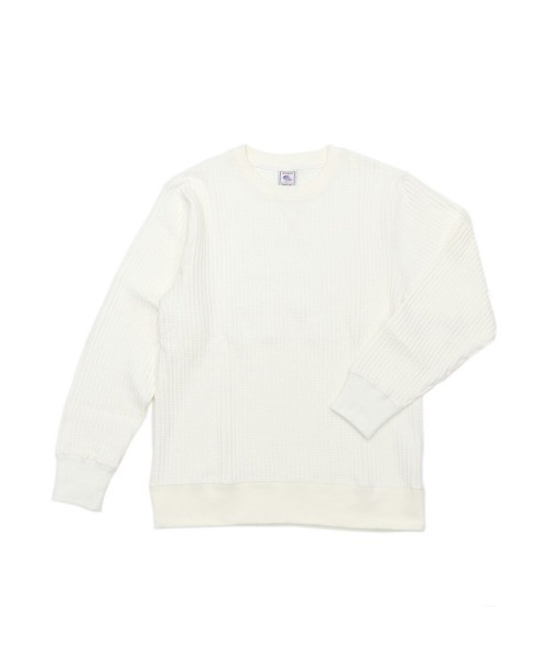 JEMORGAN(ジェーイーモーガン)の「JEMORGAN ビッグワッフルクルー(Tシャツ/カットソー・メンズ・オフホワイト/ヘザーチャコール/ブラック/ネイビー・XL/S/M/L)」の2枚目の写真