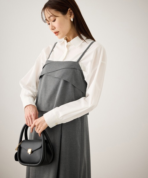ROPE' PICNIC(ロペピクニック)の「セットアップ見えワンピース(ワンピース・レディース・チャコールグレー/ブラック/グレー・S/M)」の11枚目の写真
