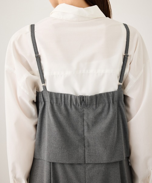 ROPE' PICNIC(ロペピクニック)の「セットアップ見えワンピース(ワンピース・レディース・チャコールグレー/ブラック/グレー・S/M)」の20枚目の写真